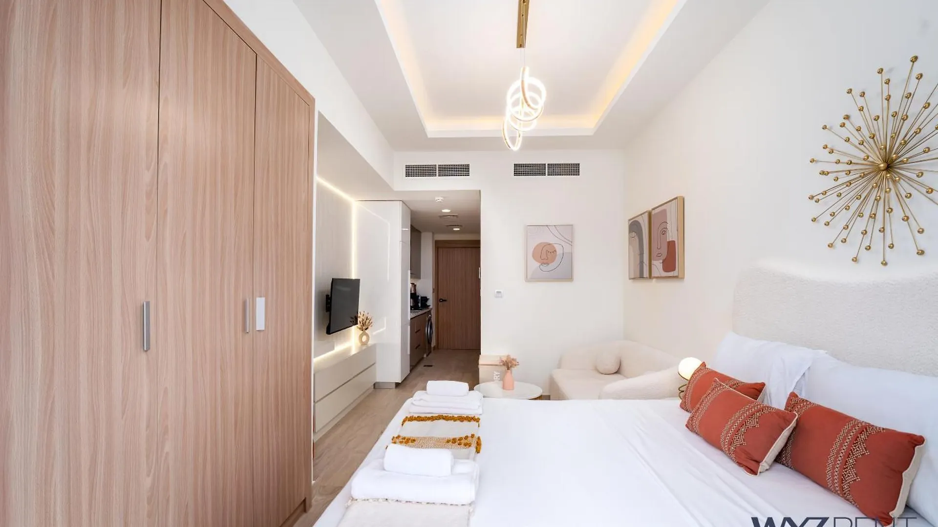 Unique Studio In Azizi Riviera,City & Pool View Dubai Apartment